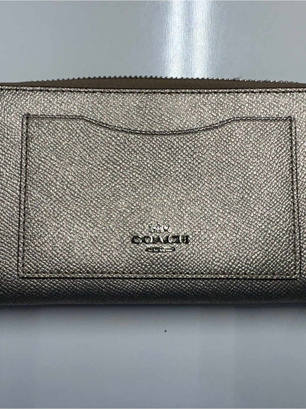 Coach Metallic Zip Wallet